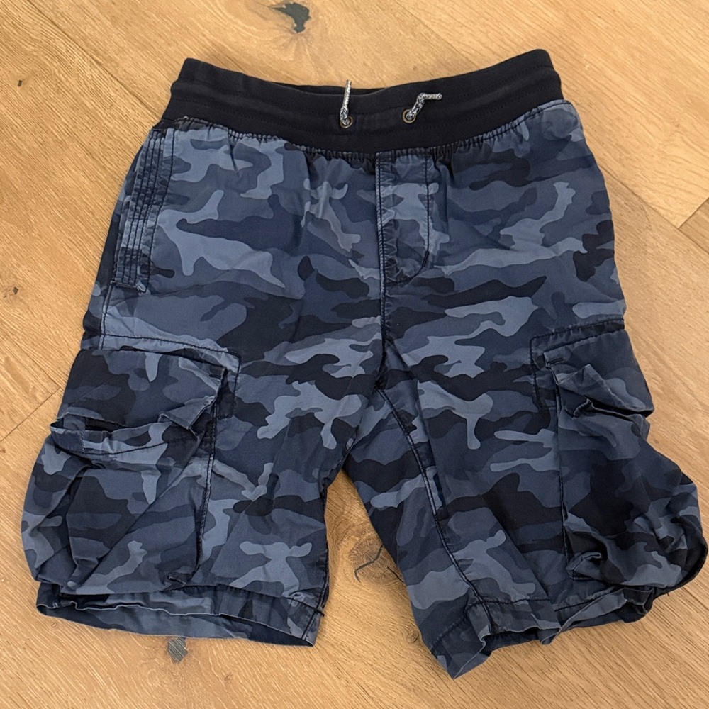 GAP Kids Blue Camo Cargo Shorts